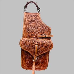 Alfógio de Couro com Alça Bordado PHAF003